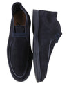 Blue Leather Desert Boots