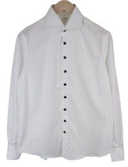 SUITSUPPLY Traveller Men's Formal Shirt 40 White Cutaway Slim Pure Cotton