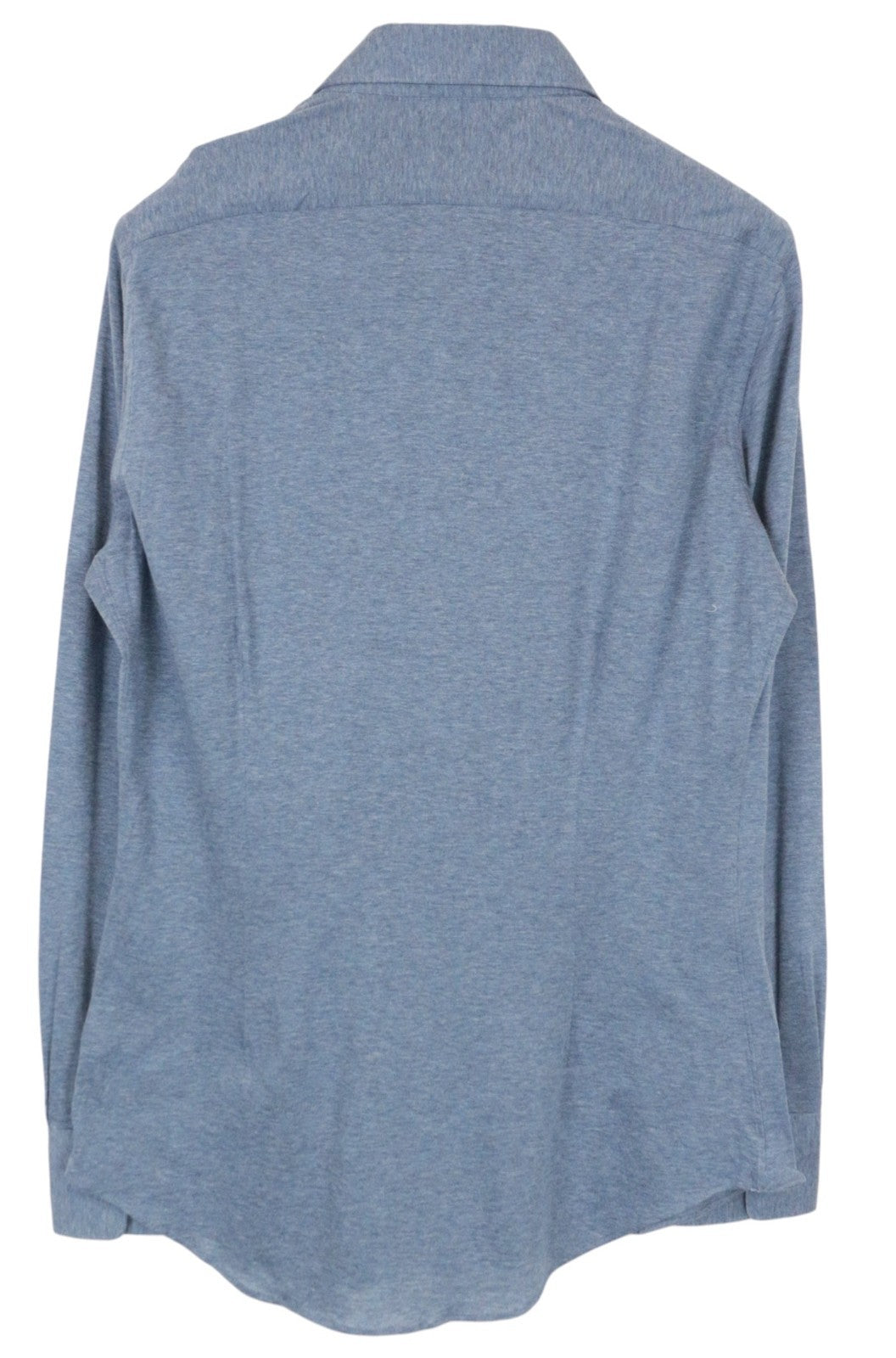 SUITSUPPLY Men's Formal Shirt ~S Blue Extra Slim Pure Cotton Cutaway Collar