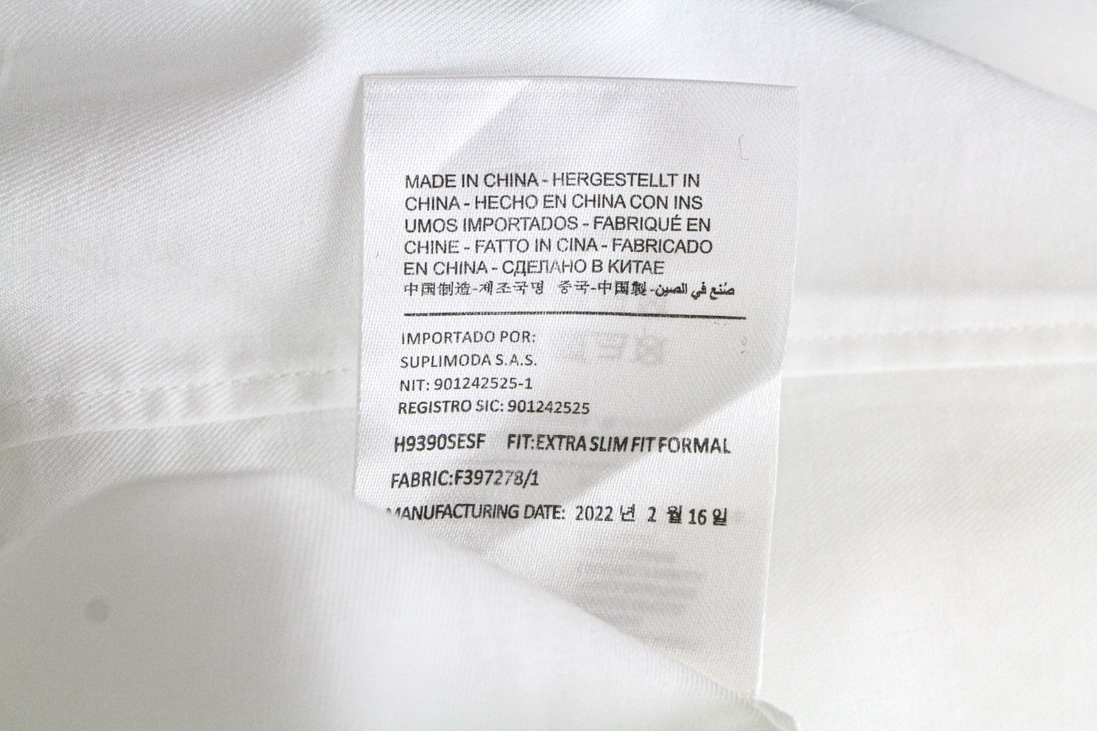 SUITSUPPLY vyriški formalūs marškiniai, 35/13 1/2, balti, grynos medvilnės, su sagomis, ypač ploni 