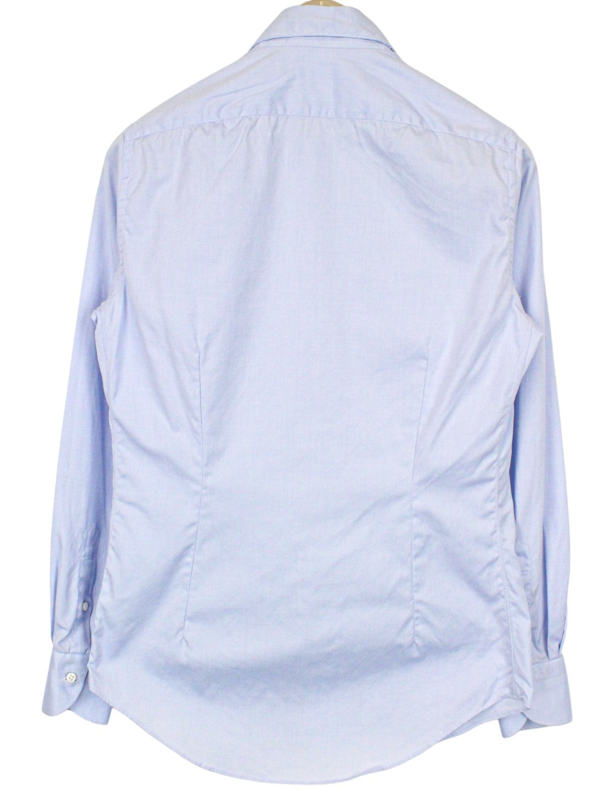 SUITSUPPLY Men's Formal Shirt 37/14 1/2 Light Blue Slim Pure Cotton Long Sleeve