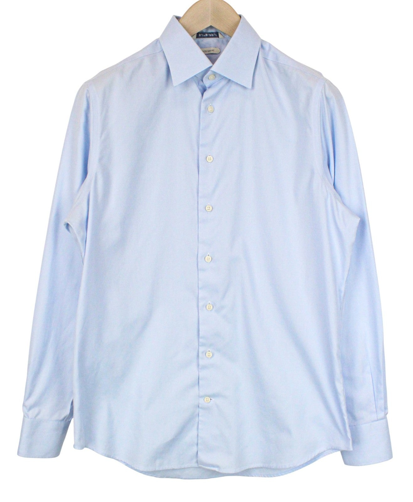„SUITSUPPLY“ vyriški formalūs marškinėliai, 39/15 1/2, šviesiai mėlyni, ploni, grynos medvilnės, pasimatuoti 
