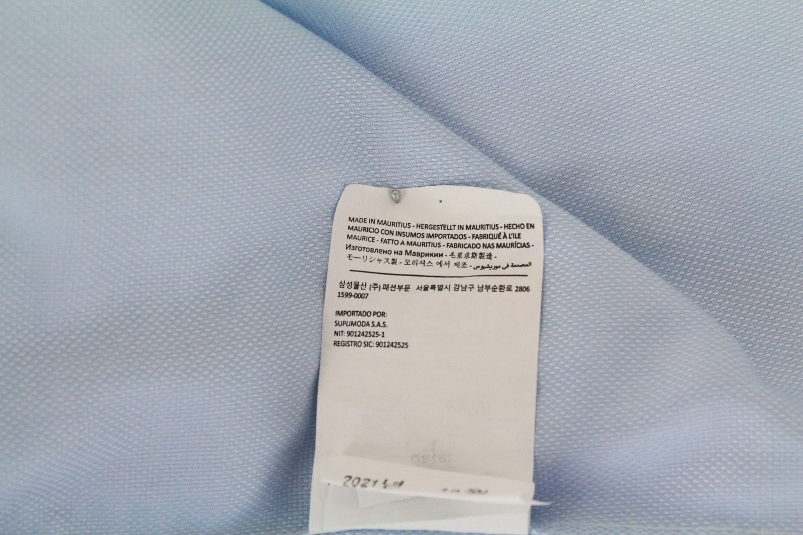 „SUITSUPPLY Traveller“ vyriški formalūs marškinėliai, 41L/16L, mėlyni melanžo spalvos, ploni, grynos medvilnės 