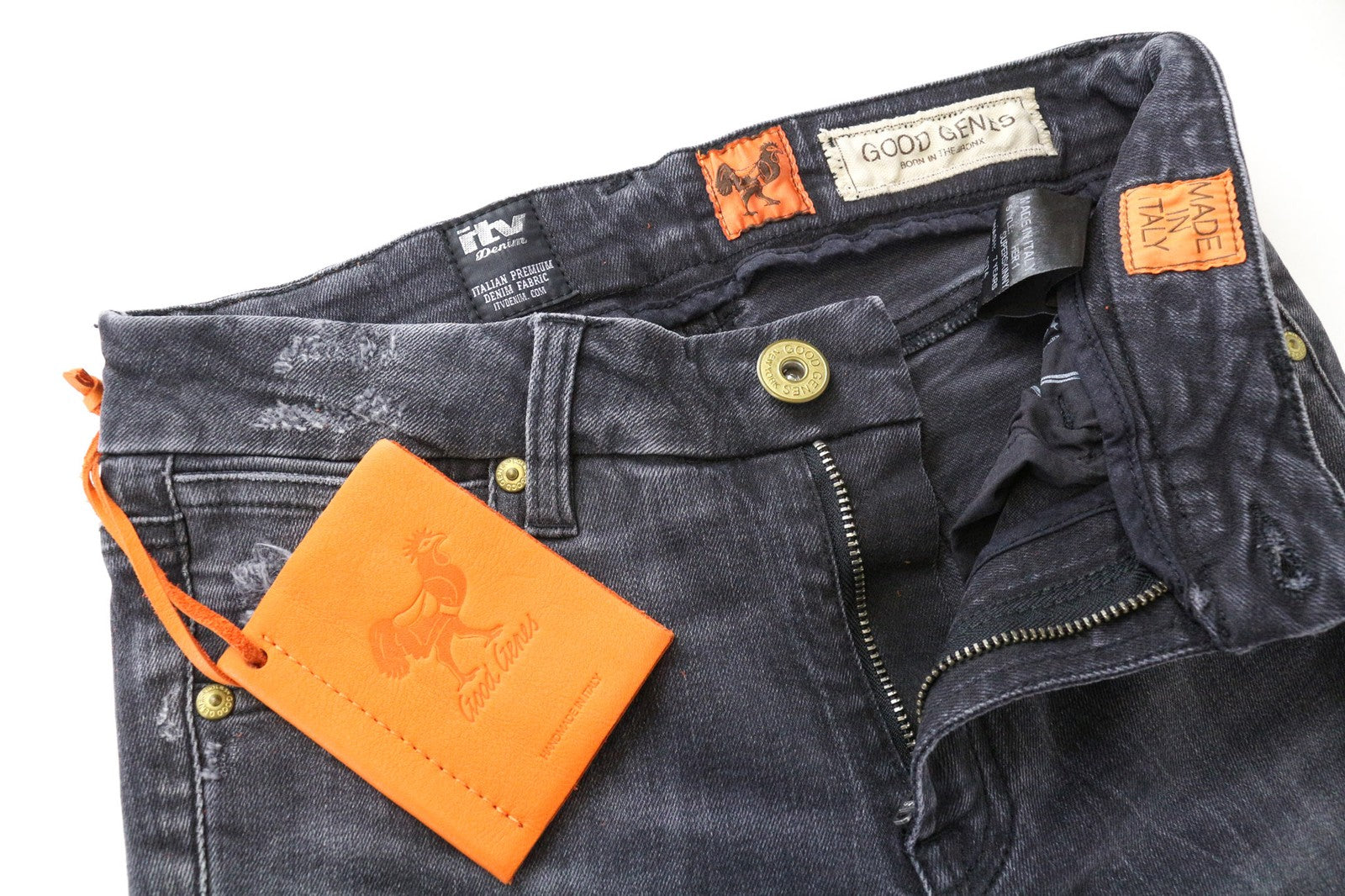 GOOD GENES moteriški džinsai W27/L33 pilki itin aptempti tamprūs džinsai 