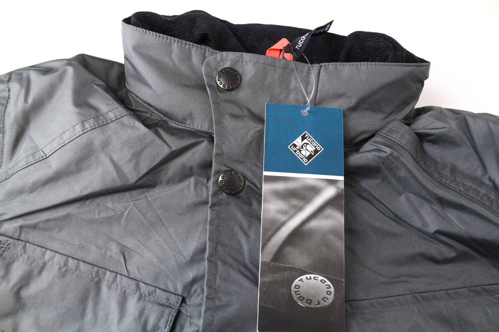 TUCANO URBANO Nauja Tucanji vyriška pilka striukė M dydžio, vandeniui atspari motociklininko striukė su diržu 