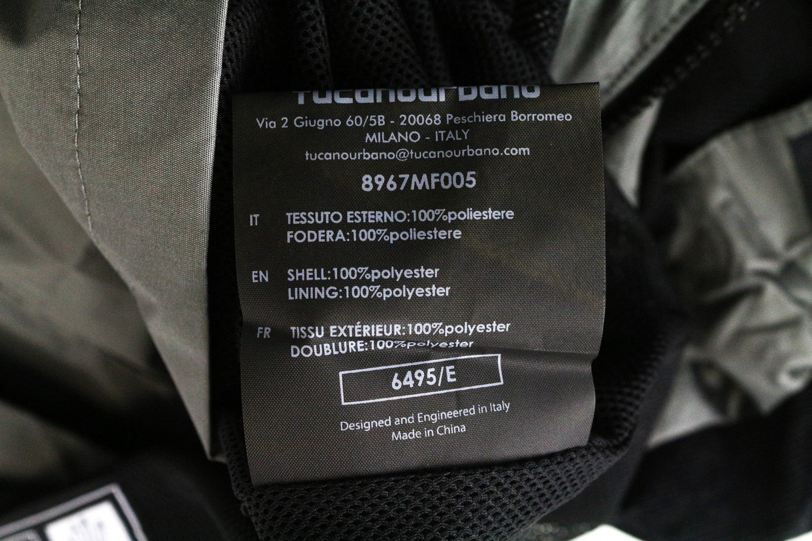 TUCANO URBANO Nauja Tucanji vyriška pilka striukė M dydžio, vandeniui atspari motociklininko striukė su diržu 