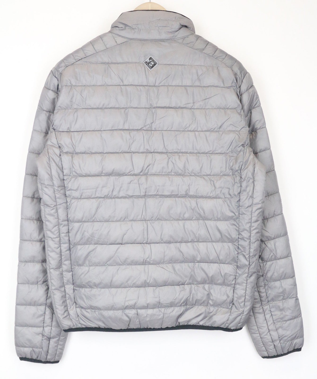 TUCANO URBANO vyriška pilka striukė su pamušalu ir užtrauktuku, M dydžio, su termo pamušalu ir vėjui nepraleidžiančia striuke. 