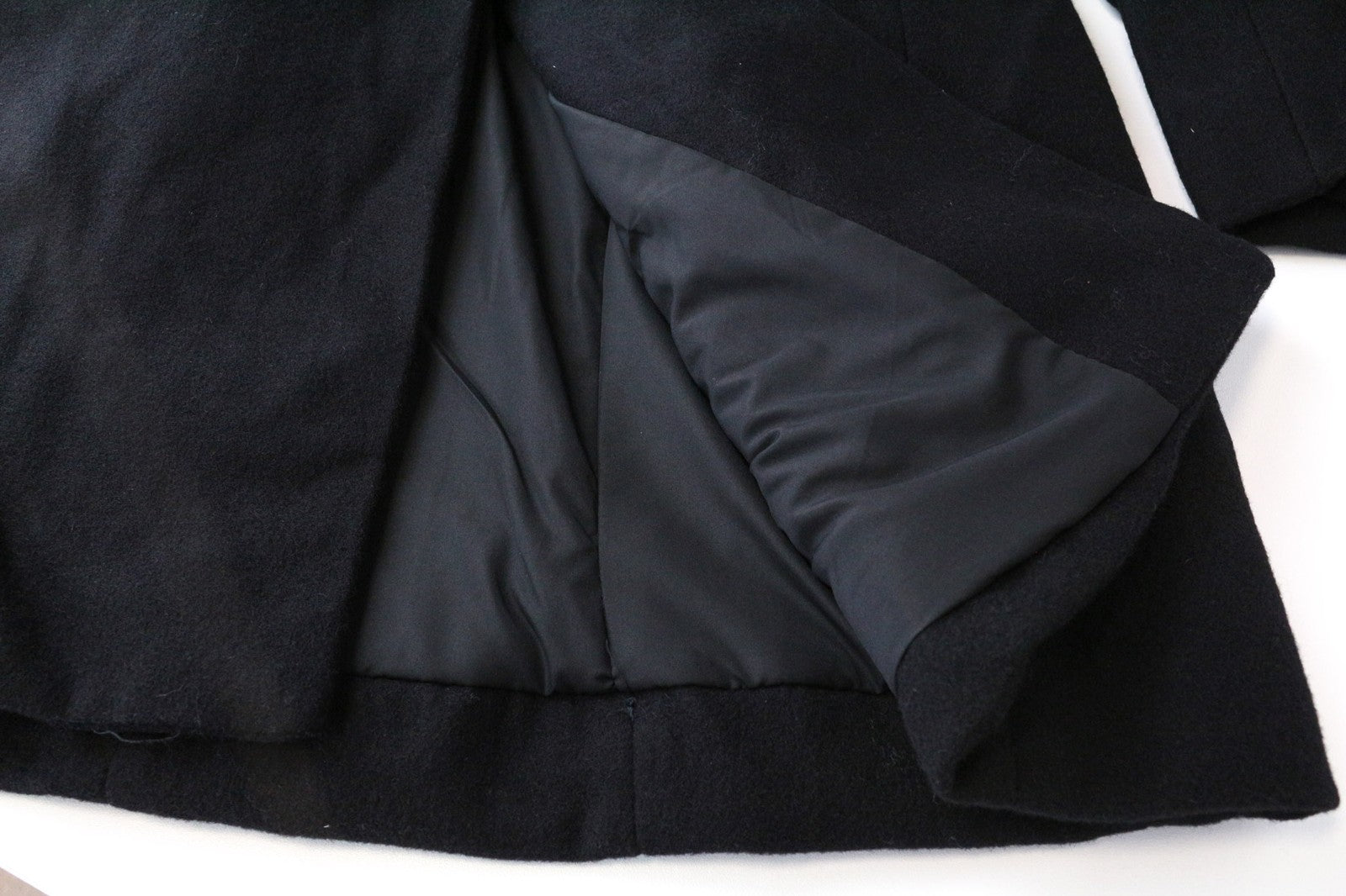 TUCANO URBANO New Carmen moteriškas juodas IT40 vilnos mišinio motociklininko stiliaus paltas 