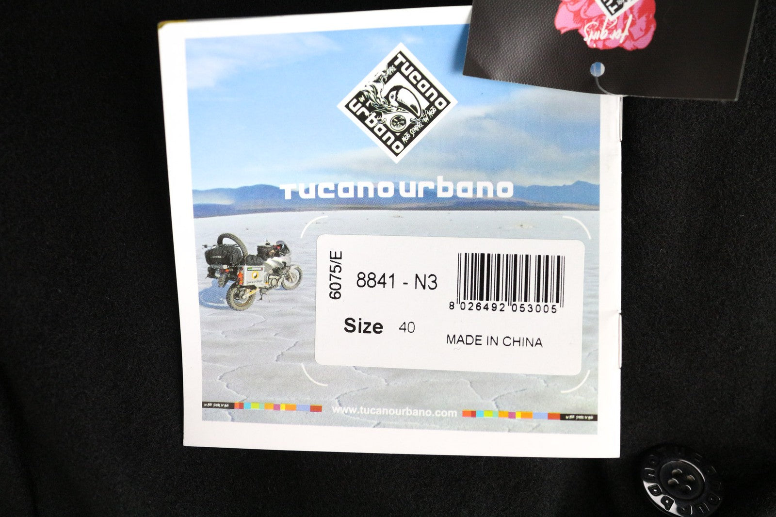 TUCANO URBANO New Carmen moteriškas juodas IT40 vilnos mišinio motociklininko stiliaus paltas 