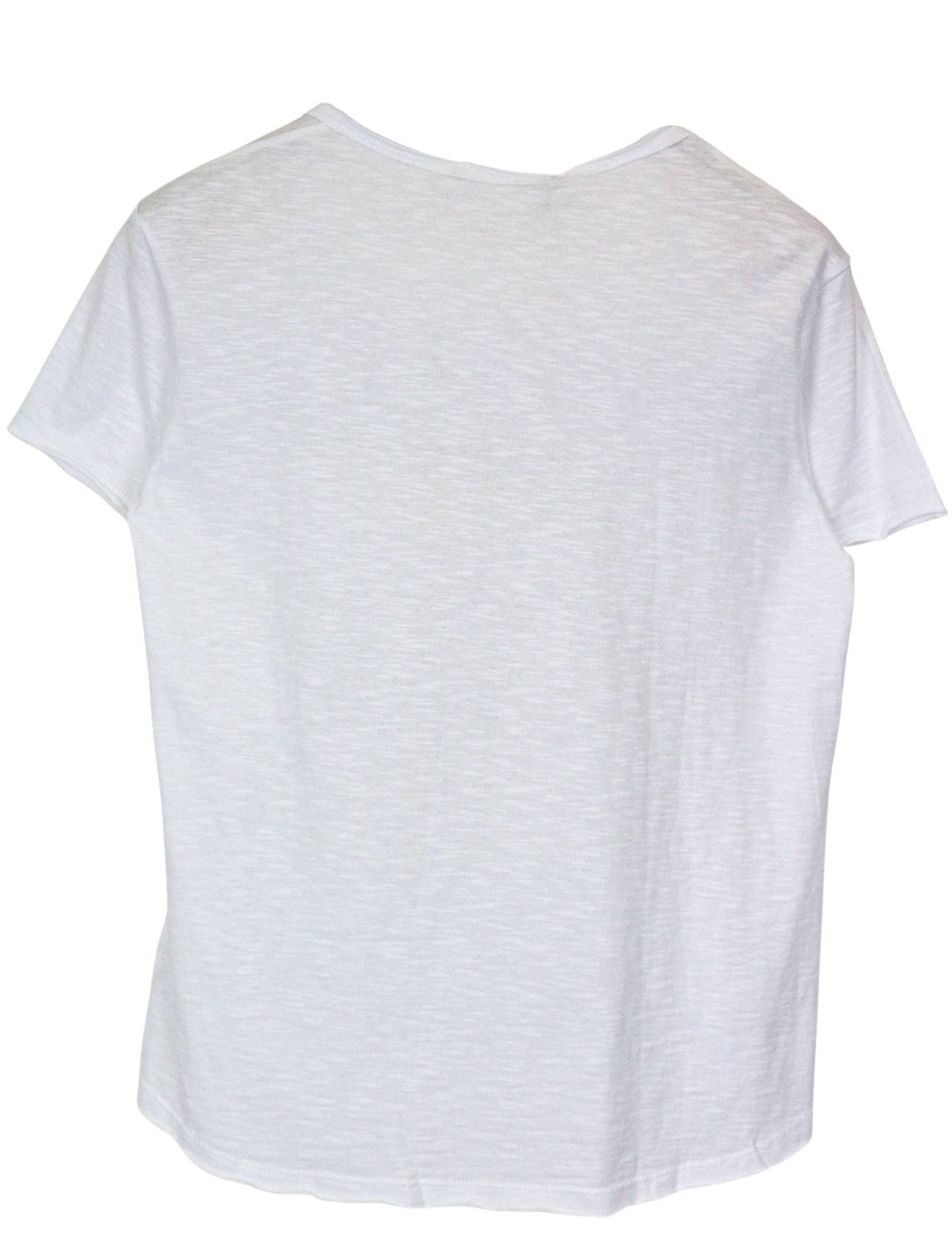 TAKESHY KUROSAWA Men's T-Shirt S White Pure Cotton Logo Casual Short Sleeve