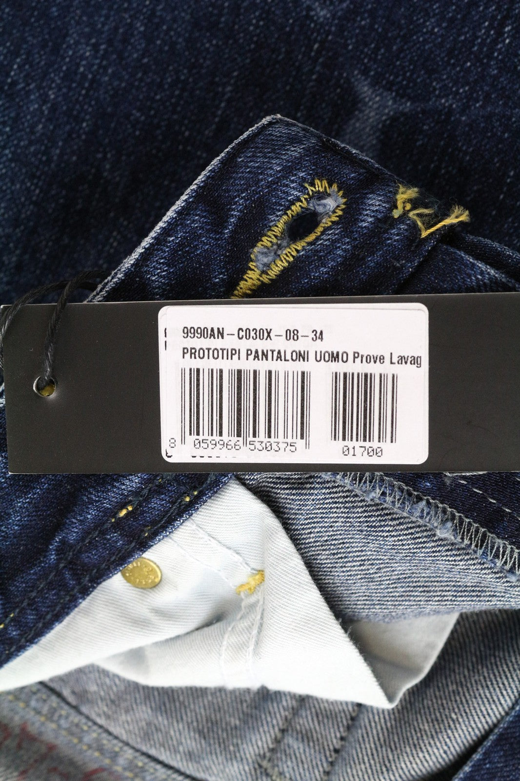 DIESEL Viker Men's Blue W34 Straight Fit Casual Regular Cotton 5-Pocket