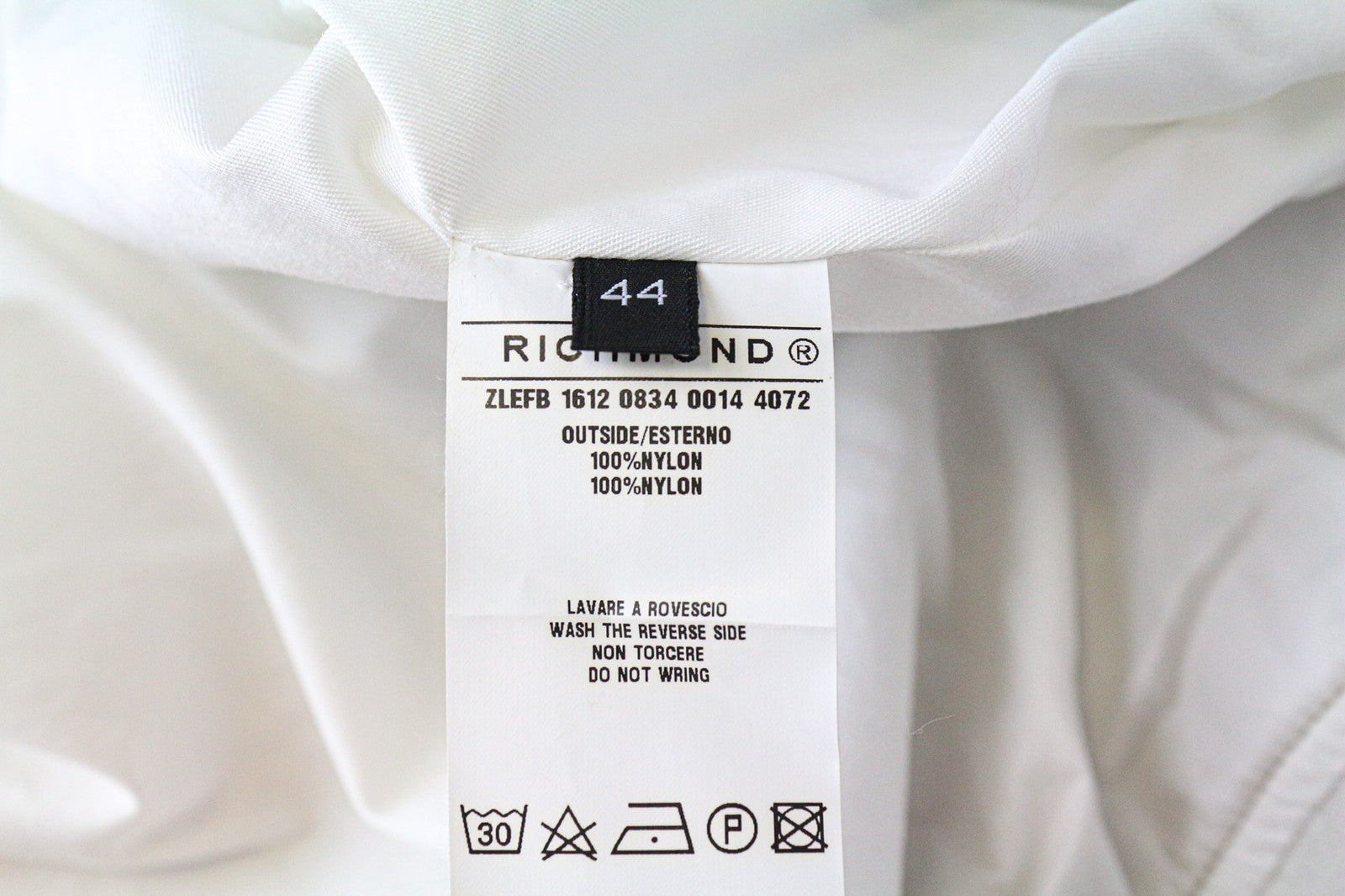 RICHMOND vyriška striukė 44 smėlio spalvos, lengva, laisvalaikio stiliaus, su užtrauktuku ilgomis rankovėmis 