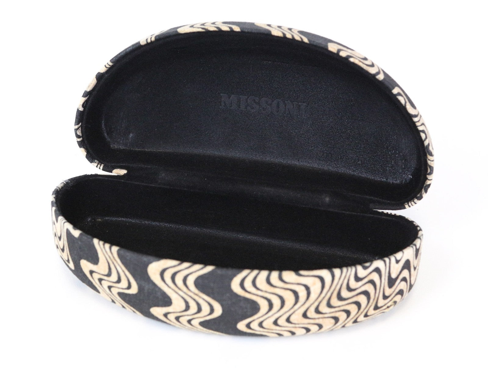 MISSONI moteriški dideli juodi akiniai nuo saulės su OS tonuotu logotipu 