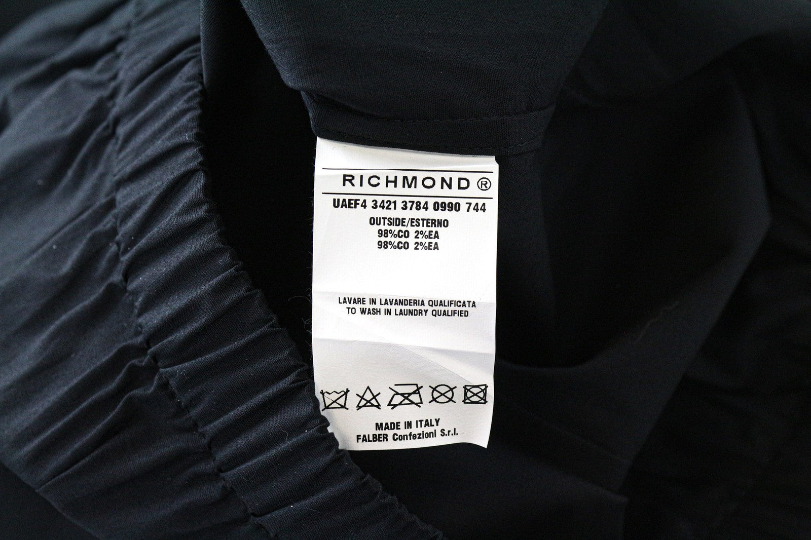 RICHMOND vyriški marškiniai 48 mėlyni juodi tamprūs medvilniniai trumpomis rankovėmis su sagomis 