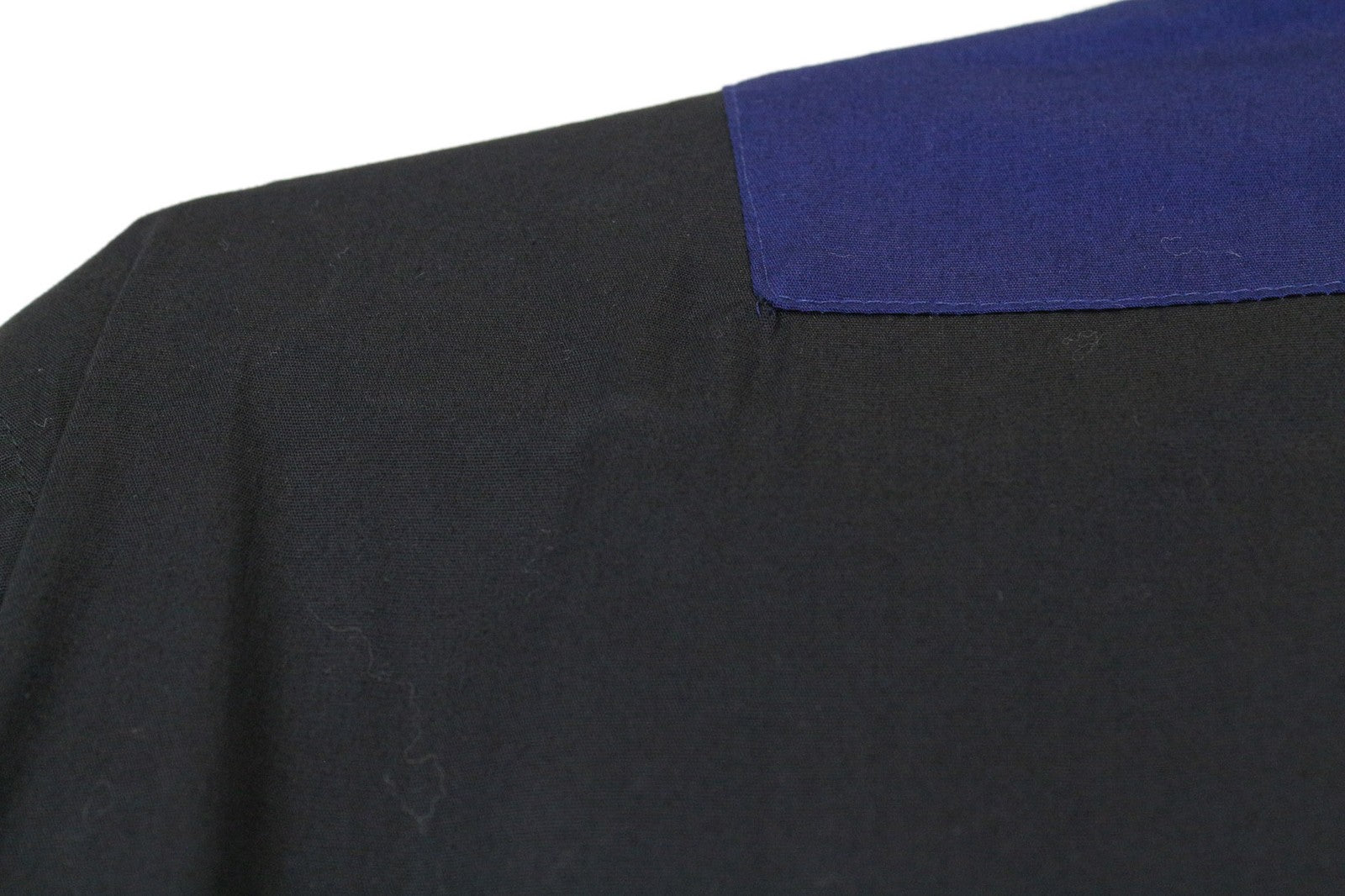 RICHMOND vyriški marškiniai 48 mėlyni juodi tamprūs medvilniniai trumpomis rankovėmis su sagomis 