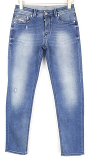 DIESEL Larkee-Beex 084NV Men's W27/L30 Washed Tapered Cotton Stretch Jeans