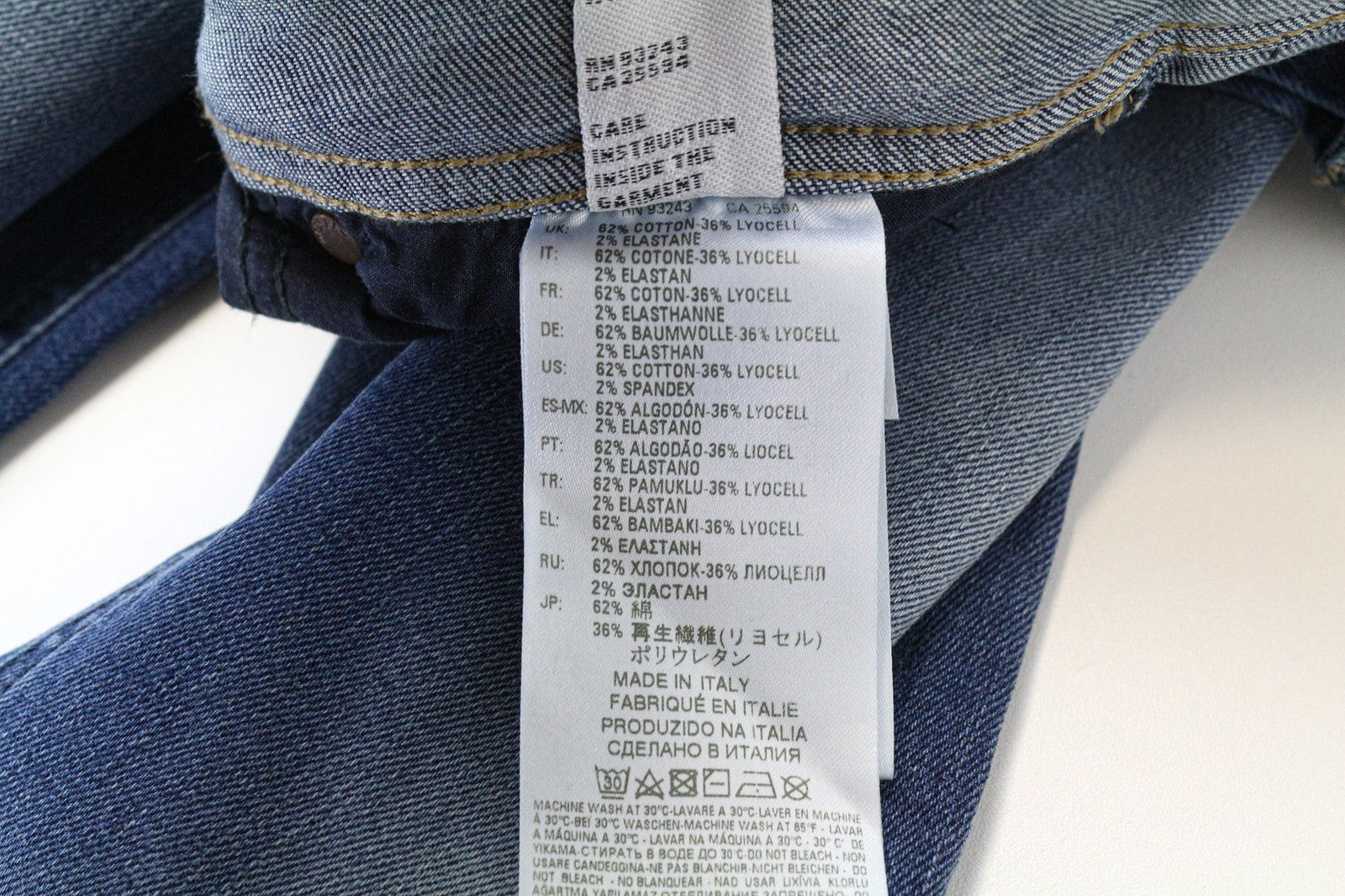 DIESEL Larkee-Beex 084NV Men's W27/L30 Washed Tapered Cotton Stretch Jeans