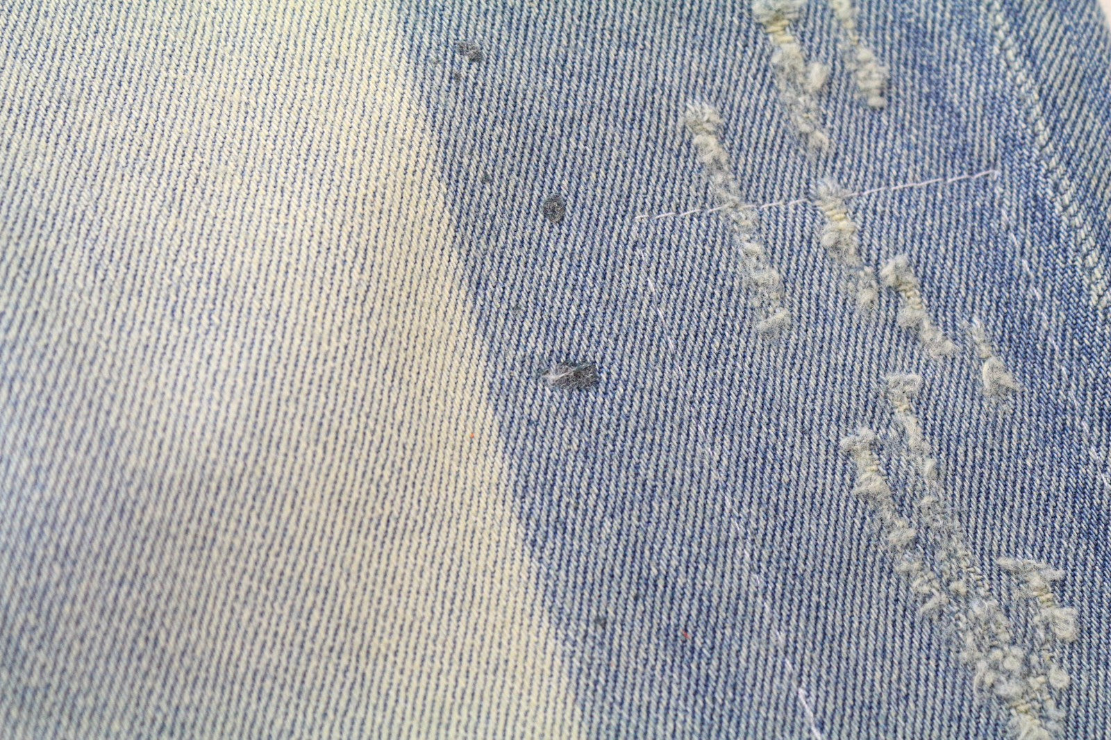 GOOD GENES Women's Skinny W27/L33 Blue Washed Distressed Cotton Stretch Jeans