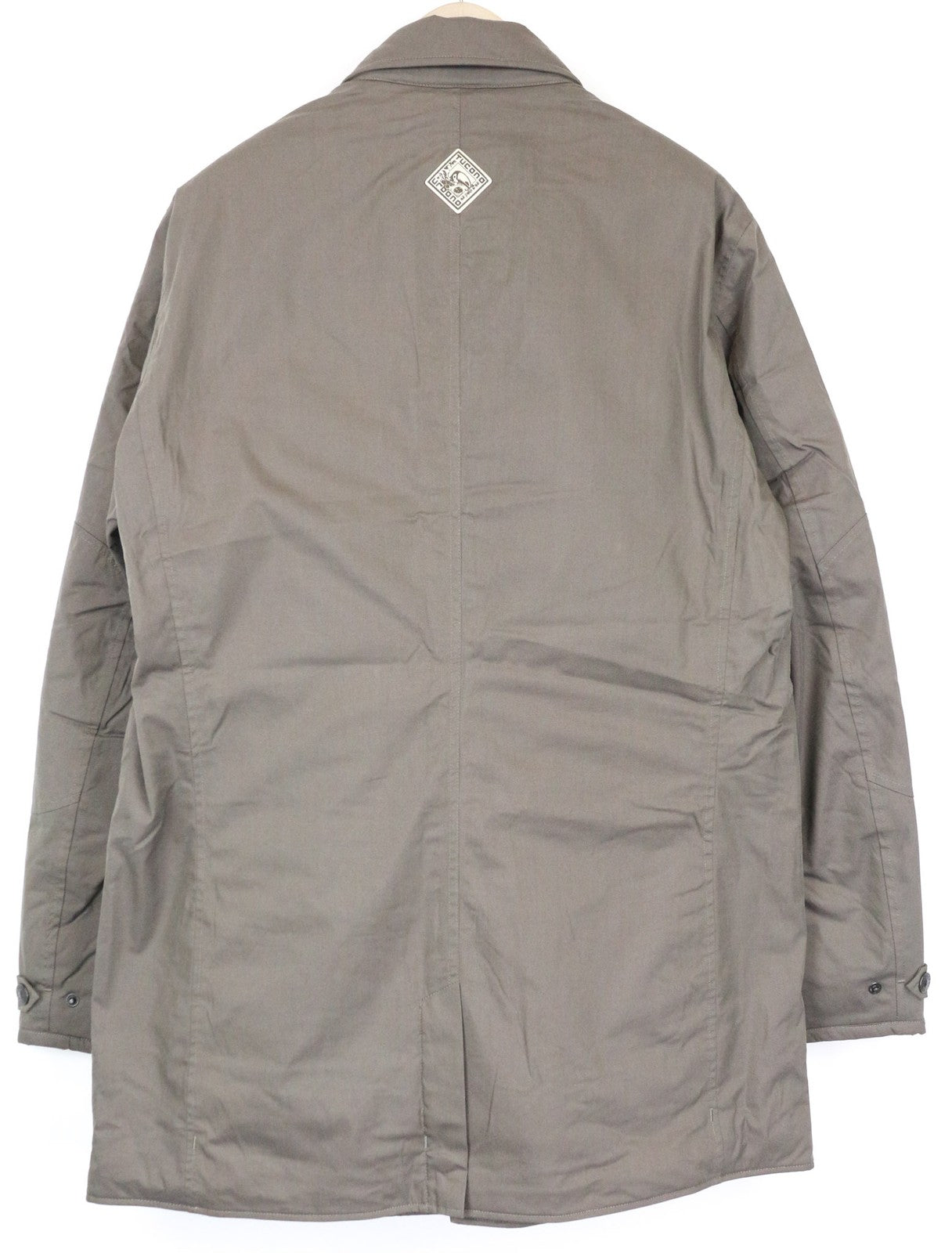 TUCANO URBANO Robin vyriški XL dydžio smėlio spalvos rudi vandeniui atsparūs medvilnės mišinio lietpalčiai 