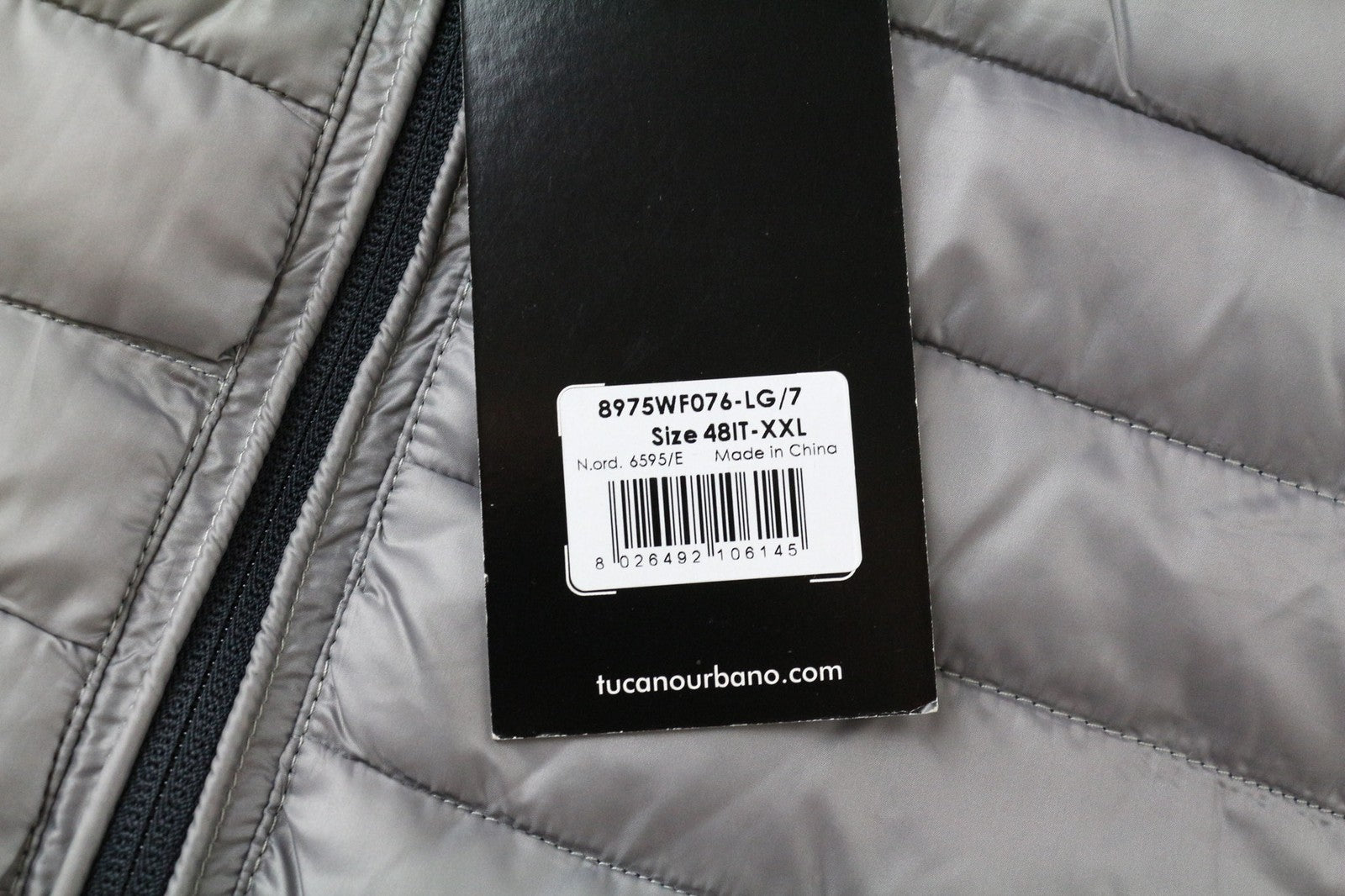 TUCANO URBANO Lot Pack moteriška pilka 2XL dydžio šiluminė striukė su pamušalu ir vėjui nepraleidžiančia striuke 