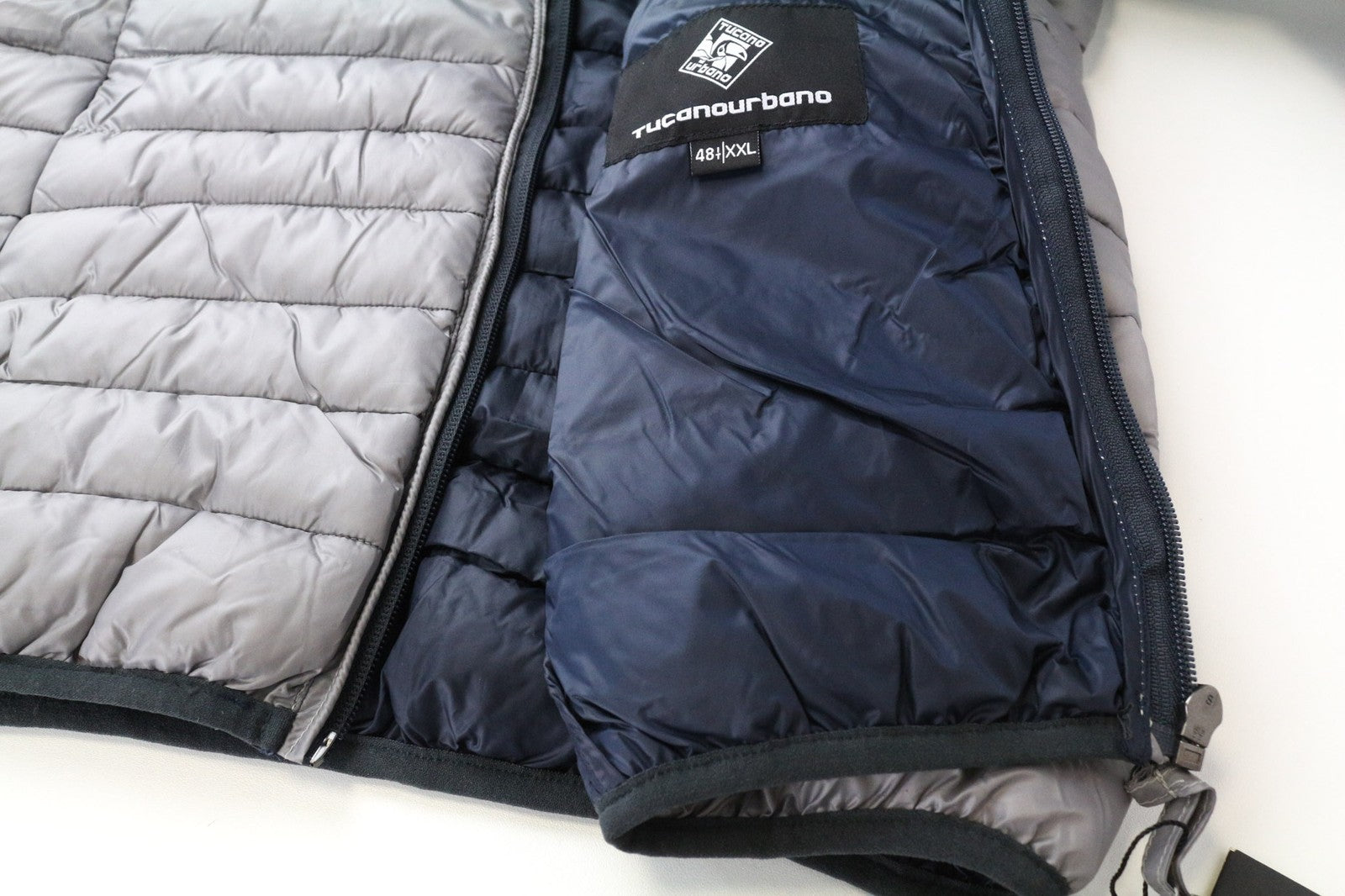 TUCANO URBANO Lot Pack moteriška pilka 2XL dydžio šiluminė striukė su pamušalu ir vėjui nepraleidžiančia striuke 