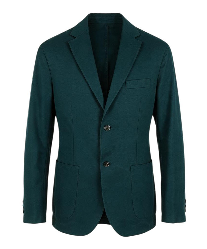 Green Cotton Blazer