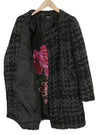 Black Polyester Coat