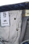 „Boy“ džinsai „Dalston Selvedge“ tiesaus kirpimo, mėlyni, tamprūs, atlenktais galais