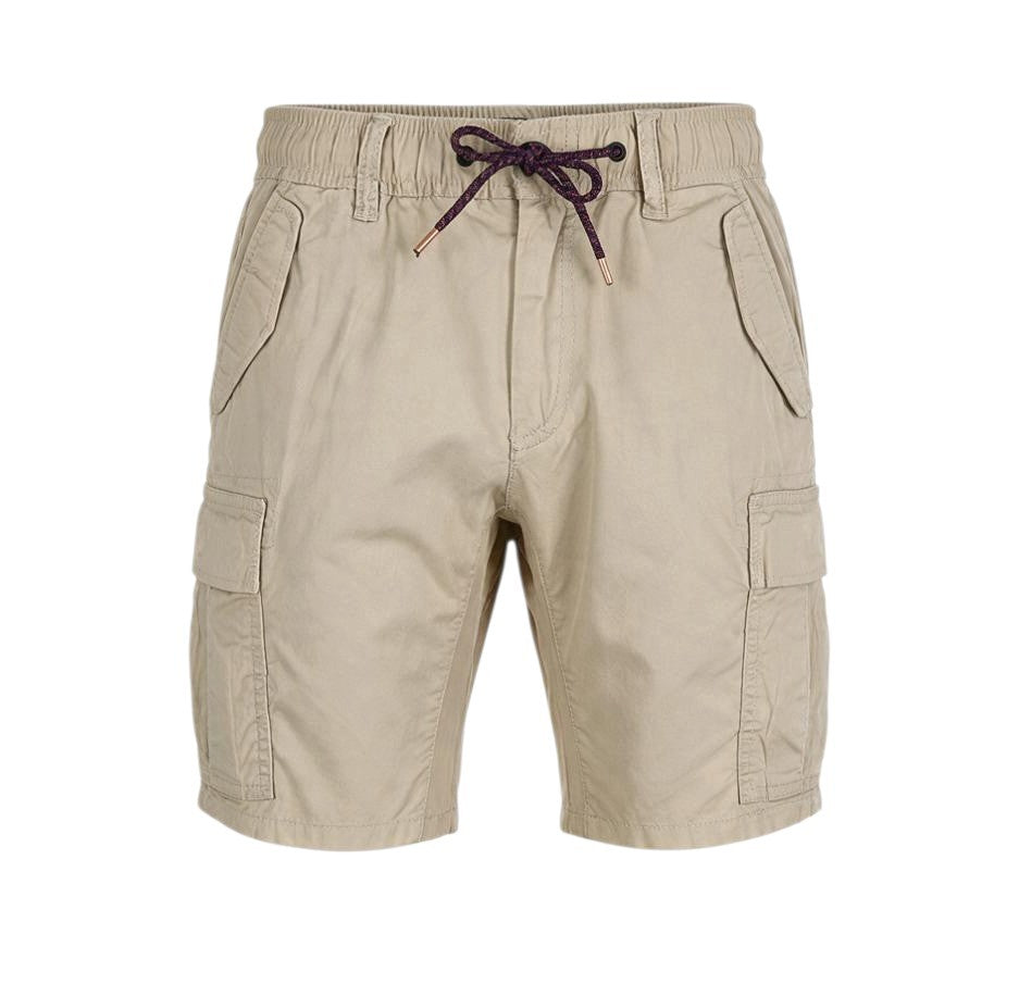 Beige Cotton Shorts