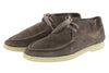 Grey Leather Desert Boots