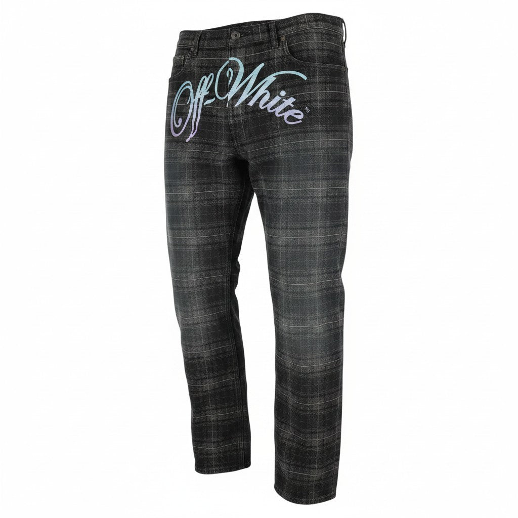 Jeans c/o VIRGIL ABLOH Check Jaquard Slim Relaxed Check
