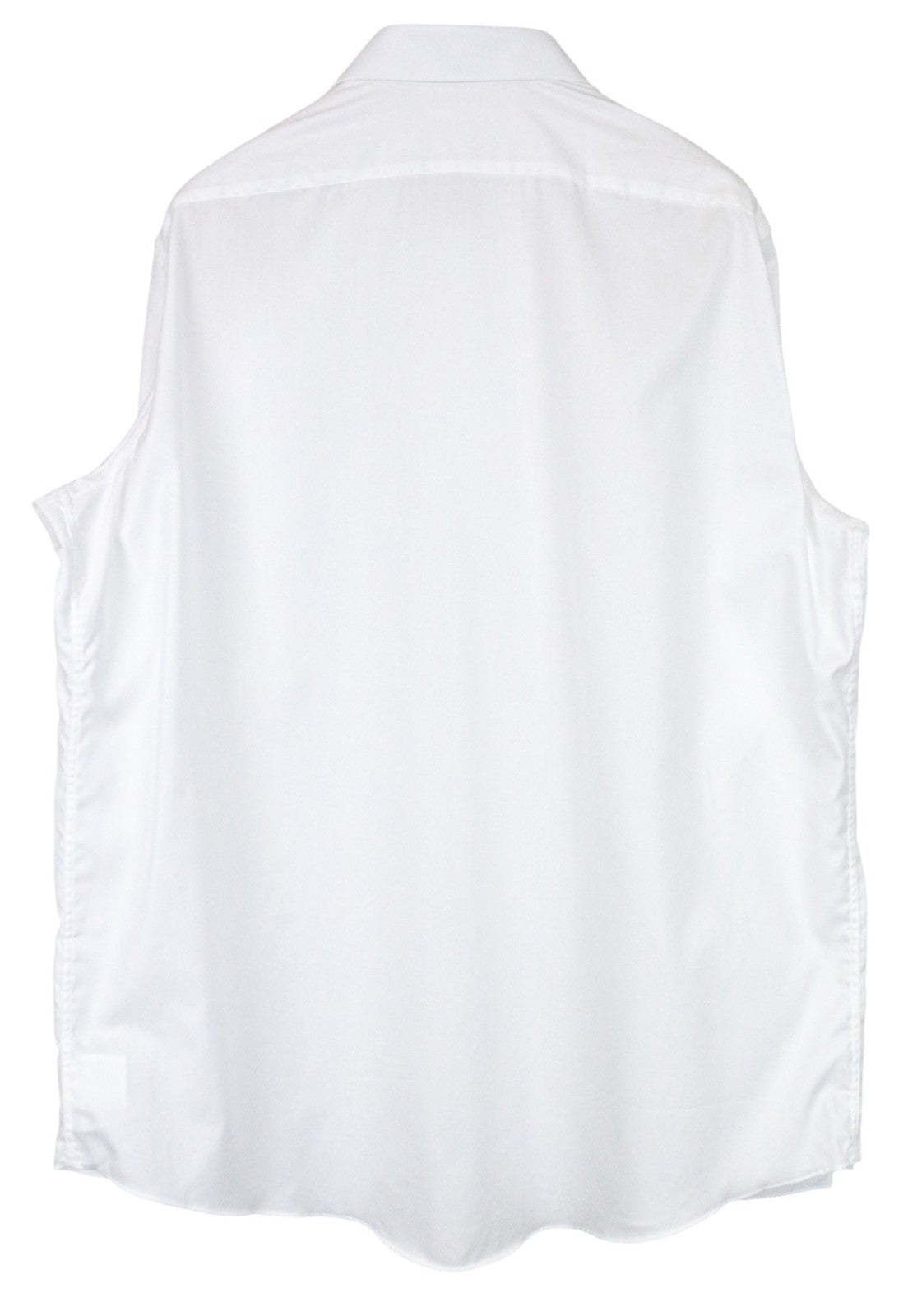 SUITSUPPLY Men's Formal Shirt 47 Traveller Tuxedo White Cotton Slim Classic