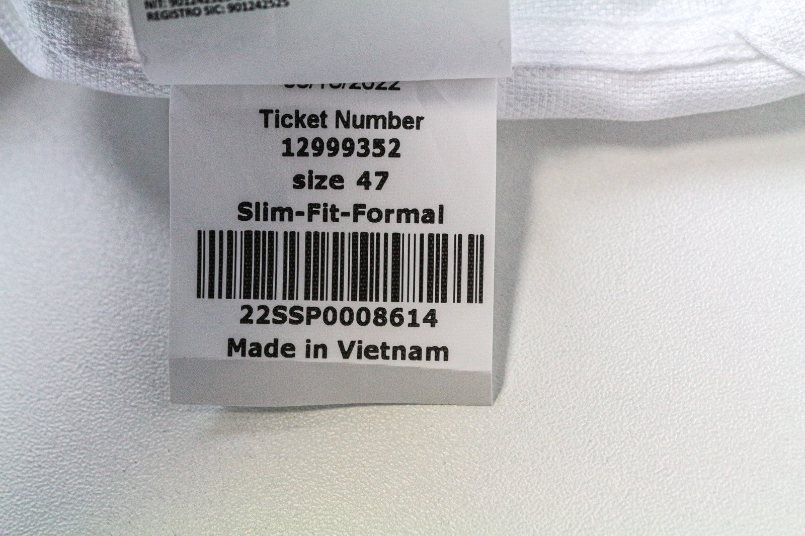 SUITSUPPLY Men's Formal Shirt 47 Traveller Tuxedo White Cotton Slim Classic