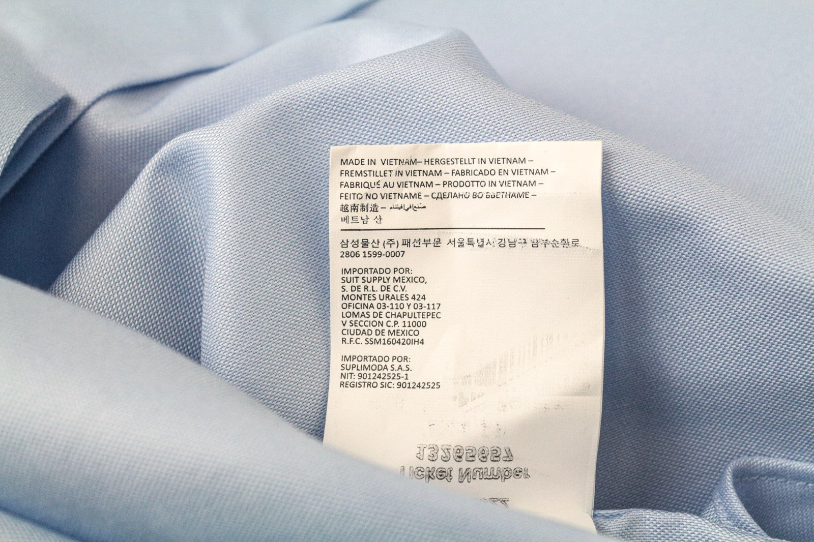 SUITSUPPLY vyriški polo marškinėliai, 39 m., mėlyni melanžo spalvos, su iškirpte, medvilniniai 