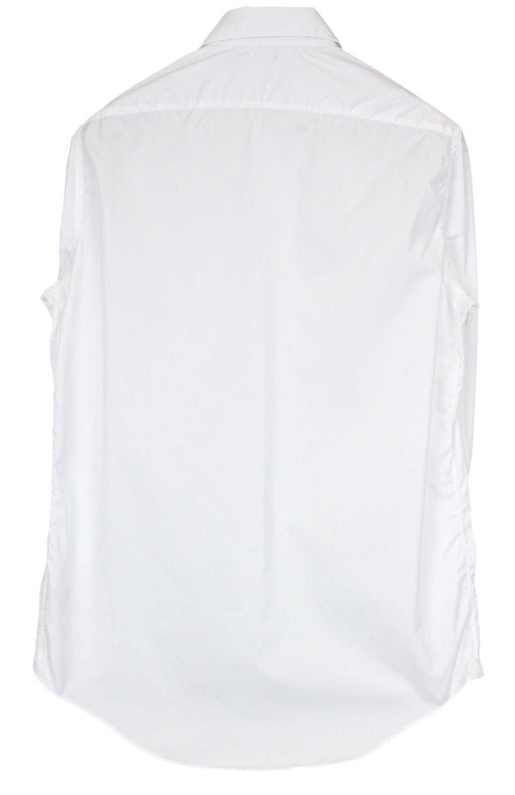 SUITSUPPLY Men's Formal Shirt ~S White Pure Cotton Slim French Cuff Tux Cutaway