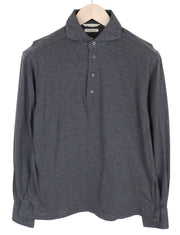 SUITSUPPLY vyriški oficialūs marškinėliai 39/15 1/2-40/15 3/4 pilki polo medvilniniai itin ploni 