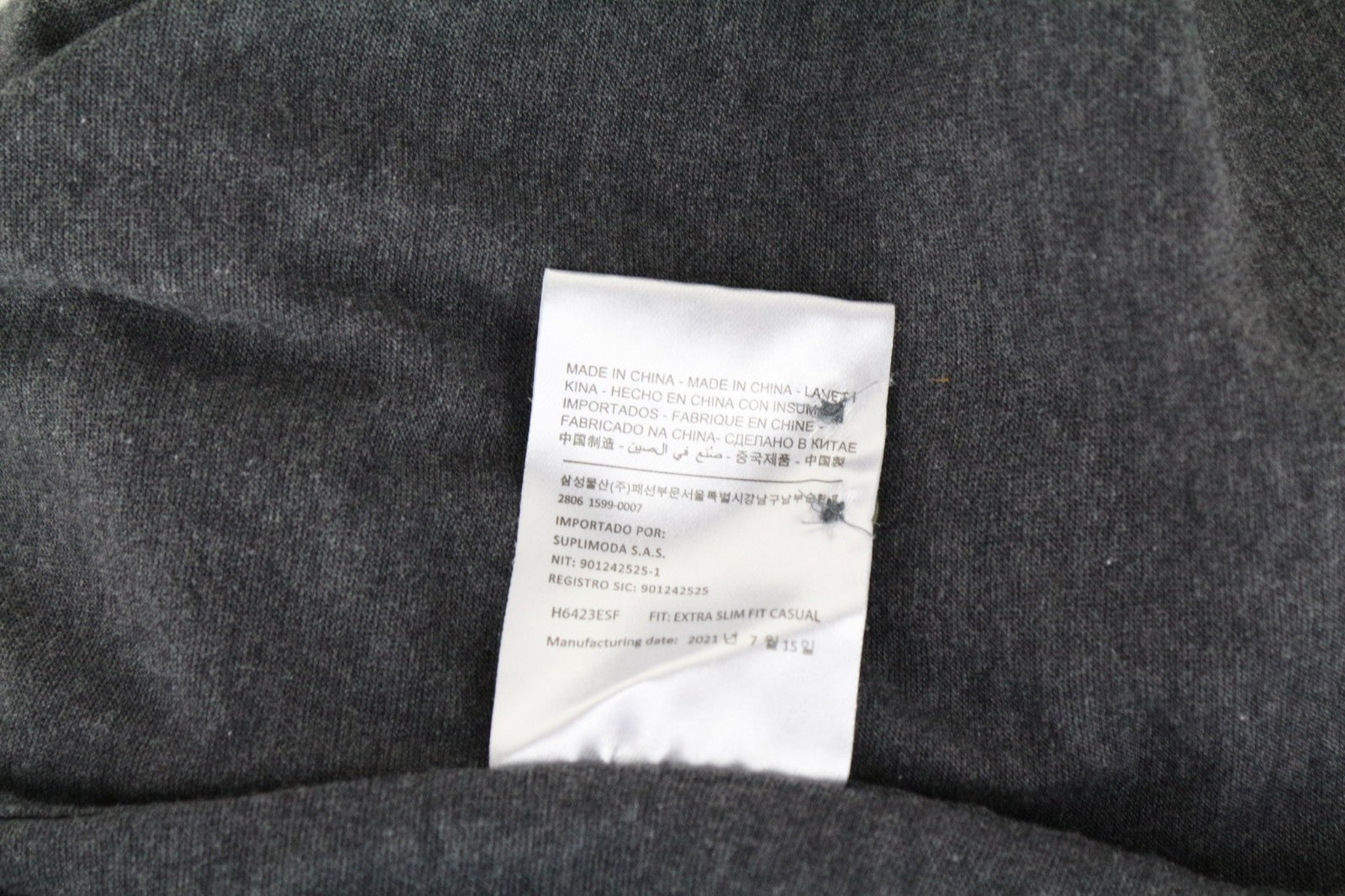 SUITSUPPLY vyriški oficialūs marškinėliai 39/15 1/2-40/15 3/4 pilki polo medvilniniai itin ploni 