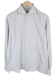 SUITSUPPLY vyriški oficialūs marškinėliai, 39/15 1/2-40/15 3/4 pilki Egipto medvilnės ploni 