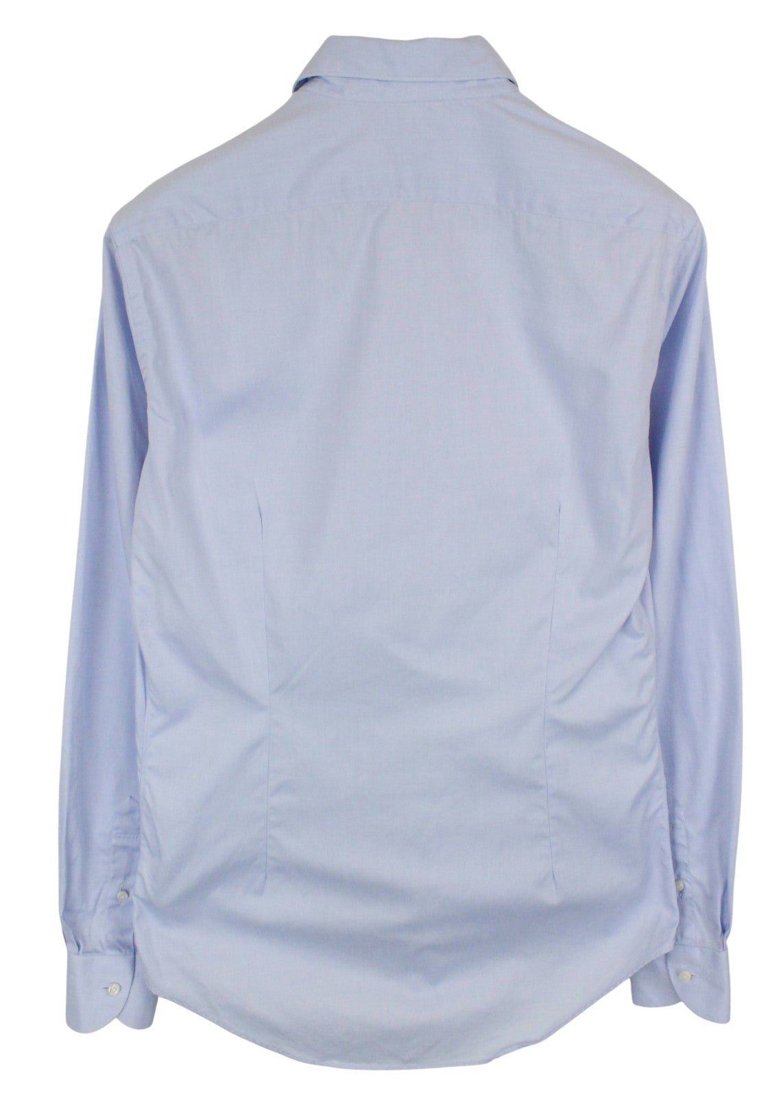 SUITSUPPLY Men's Formal Shirt 39L/15 1/2L Blue Cutaway Twill Cotton Extra Slim