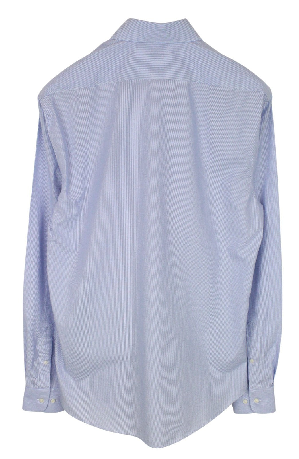 SUITSUPPLY Men's Formal Shirt 41.7/16L Try On Striped Blue Extra Slim Fit