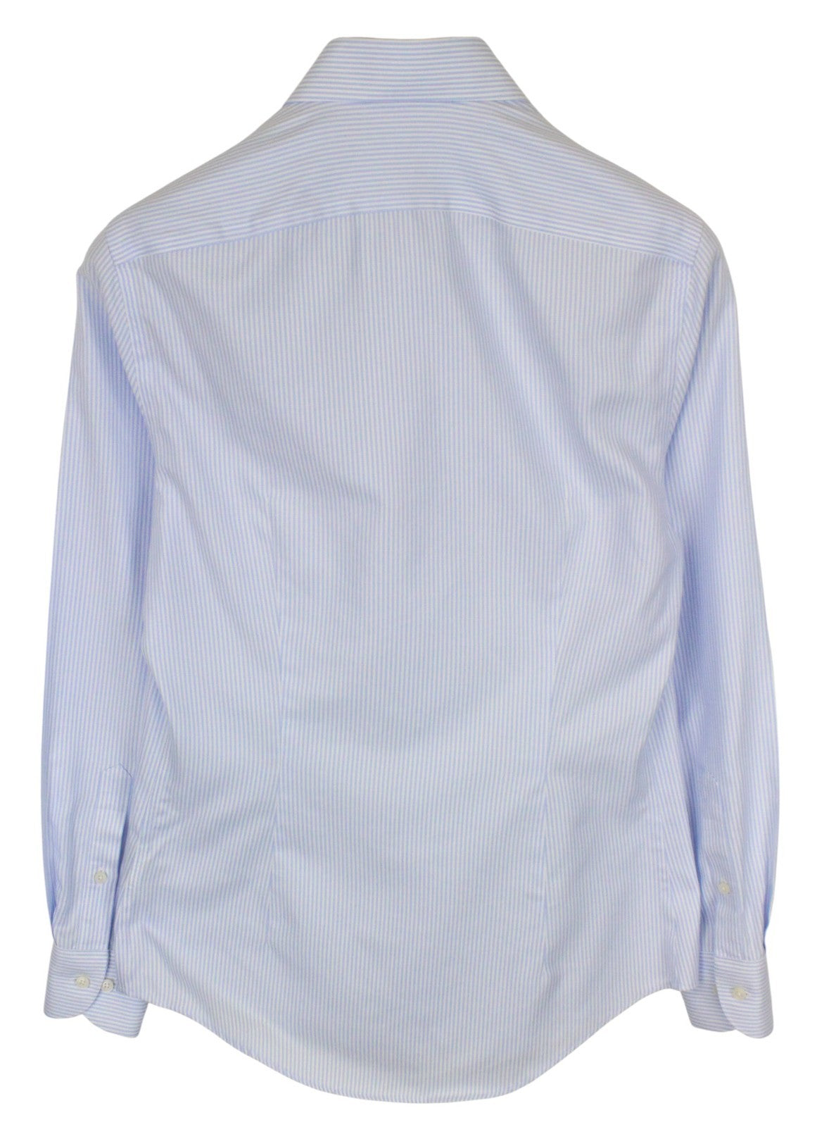 SUITSUPPLY Men's Formal Shirt 37/14 1/2 Blue Stripe Try On Extra Slim Cotton