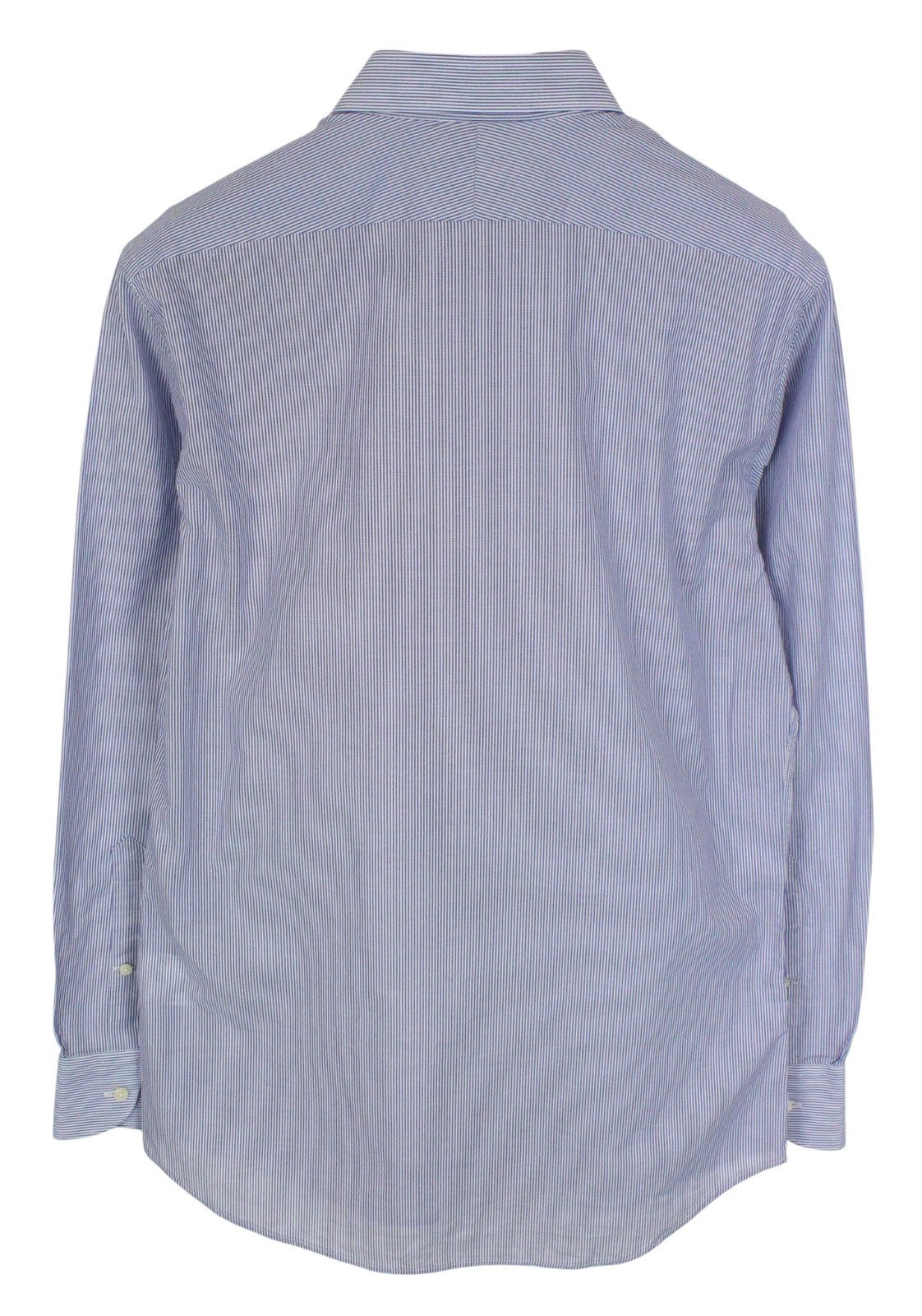 SUITSUPPLY vyriški formalūs marškiniai, 39/15 1/2, mėlyni dryžuoti, siauro kirpimo, Egipto medvilnė 