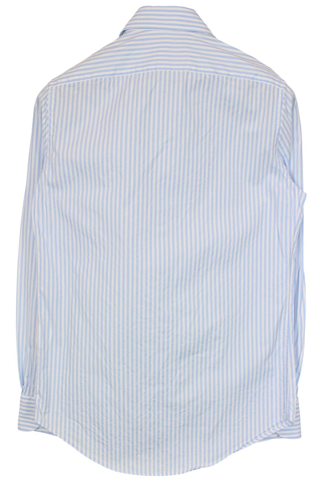 SUITSUPPLY Men's Formal Shirt 36/14 Egyptian Cotton Light Blue Striped Slim Cut