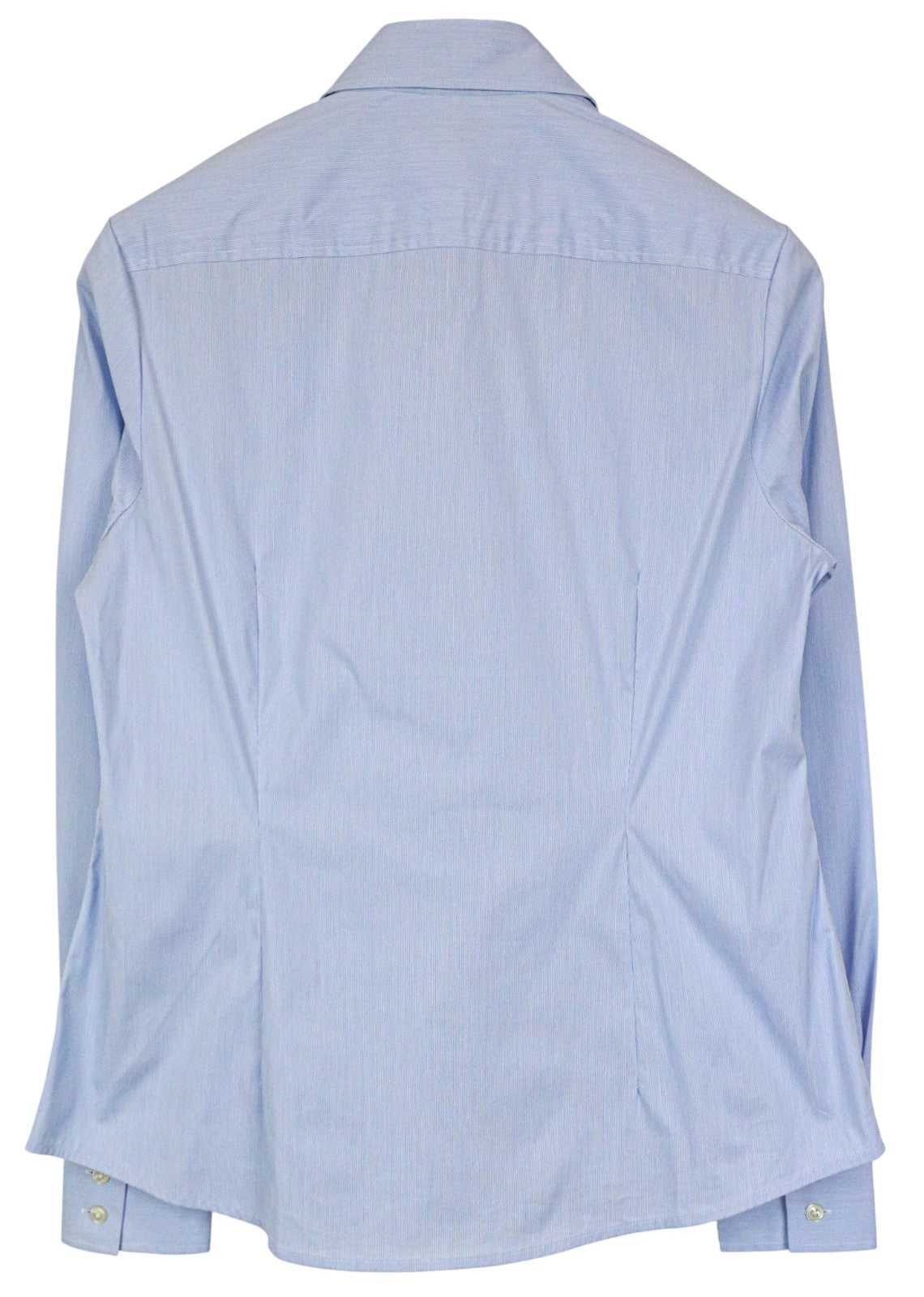 SUISTUDIO moteriški marškinėliai 40R mėlyni dryžuoti tamprūs medvilniniai laisvalaikio marškinėliai 