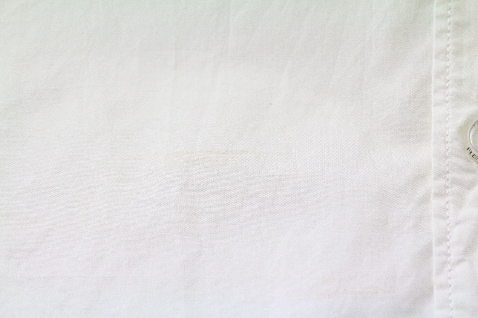 REPLAY vyriški marškinėliai S balti dryžuoti medvilniniai ploni marškinėliai su sagomis ilgomis rankovėmis laisvalaikio stiliumi 