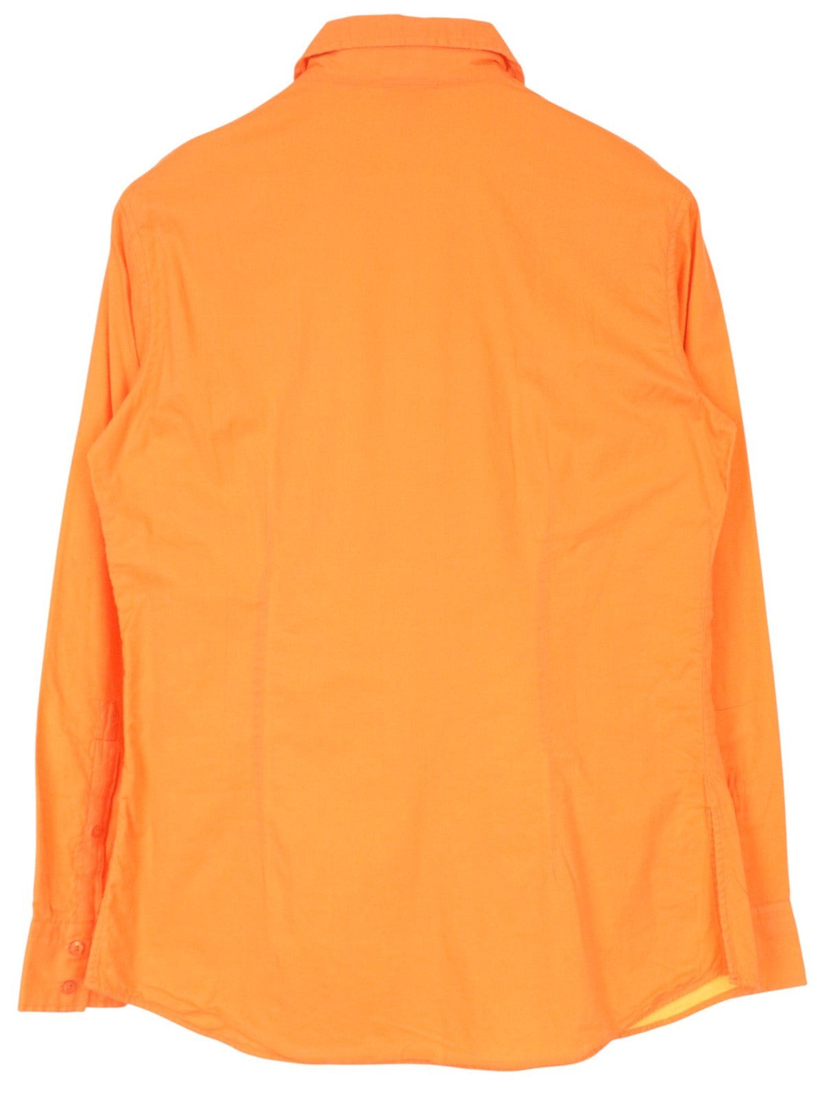 GANT vyriški laisvalaikio marškinėliai EU40 UK14 oranžiniai medvilniniai marškinėliai su sagomis ir ilgomis rankovėmis 