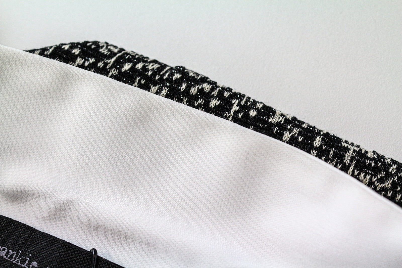 FRANKIE MORELLO moteriška suknelė, 38 dydis, juoda, be rankovių, žakardo medvilnės mišinio audinys 