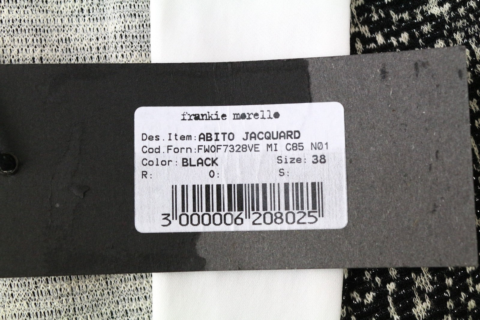 FRANKIE MORELLO moteriška suknelė, 38 dydis, juoda, be rankovių, žakardo medvilnės mišinio audinys 