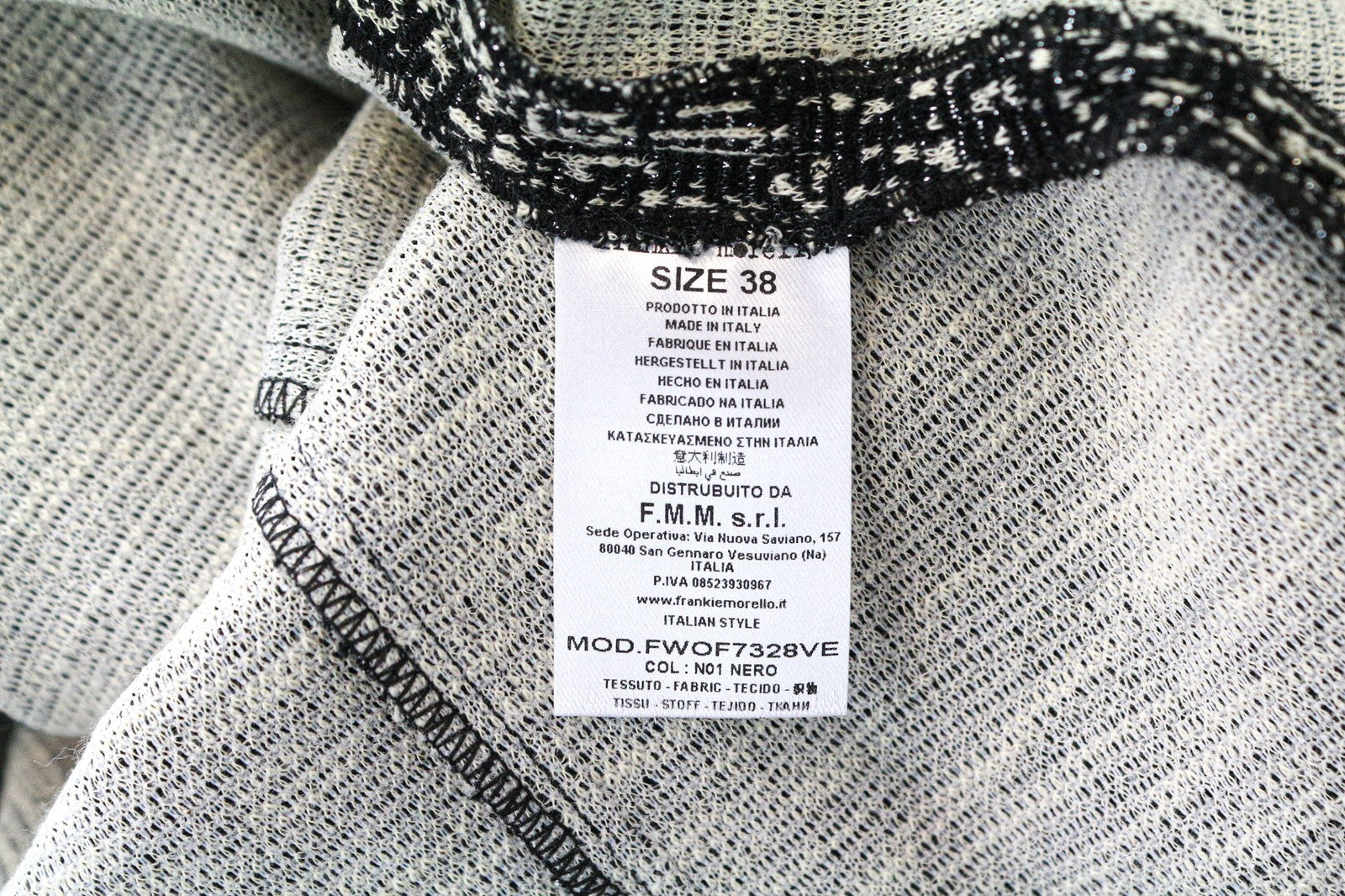 FRANKIE MORELLO moteriška suknelė, 38 dydis, juoda, be rankovių, žakardo medvilnės mišinio audinys 