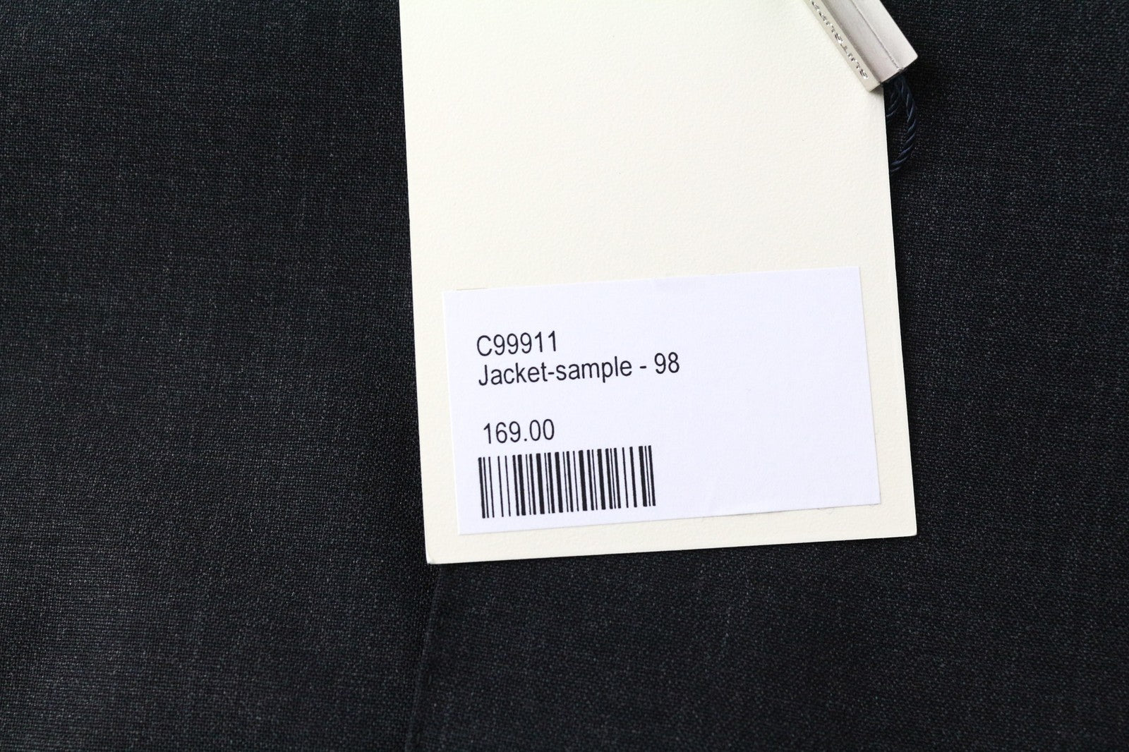 „SUITSUPPLY Lazio“ vyriškas švarkas, UK40L, tamsiai pilkas, su vilnoniu pamušalu, vienaeilis 